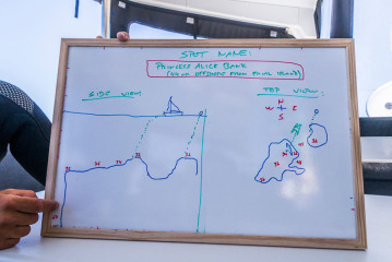 Azores, dive map Princess Alice Banks