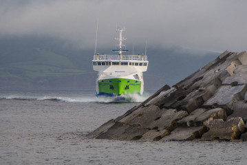 Azores, Port of Madalena in Pico