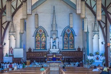 Philippines, Palawan, Puerto Princesa, church