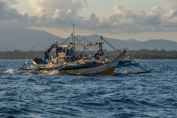 Philippines, Puerto Princessa, Filipino Fisher Boat