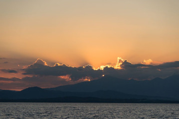 Philippines, "Dschubba", view of the Palawan coast, Safari Boat Tubbataha