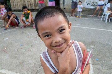 Philippines, Cantabaco, Little Boy smiling