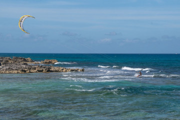 Mexico, Cozumel, Kite Surfer