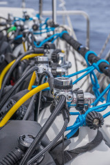 Azores, dive tanks on the boat Saildive