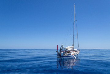 Azores, sailing ship at Princess Alice Banks