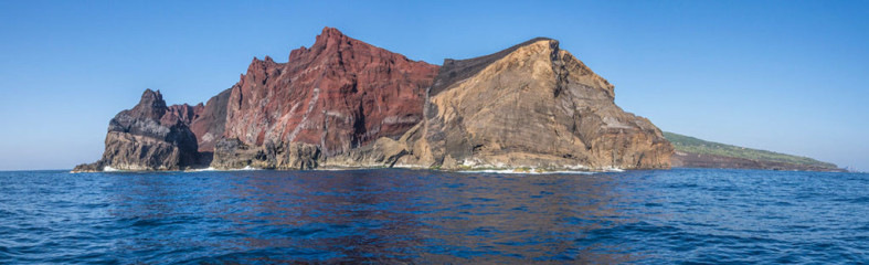Azores, Faial, coastline of Capelinhos