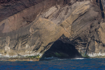Azores, Faial, coastline of Capelinhos