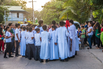 Philippines, Palawan, Puerto Princesa, easter procession