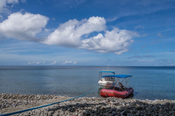 Philippines, Dinghi at Pintuyan Island
