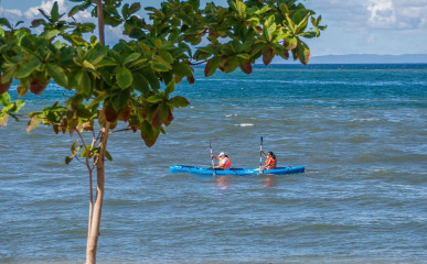 Philippines, sea canoe, Ticao Island beach