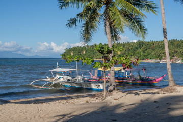 Philippines, Bangka boats, Ticao Island beach