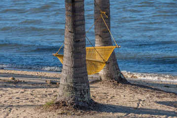 Philippines, hang mat, Ticao Island beach