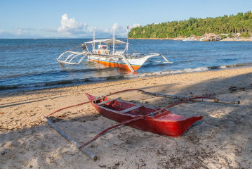 Philippines, Bangka boats, Ticao Island beach