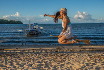 Philippines, broom ride, Ticao Island
