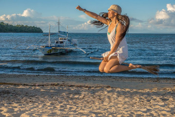 Philippines, broom ride, Ticao Island