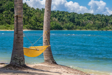 Philippines, hang mat, Ticao Island beach