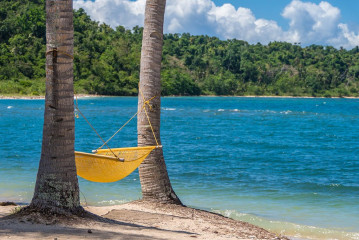 Philippines, hang mat, Ticao Island beach