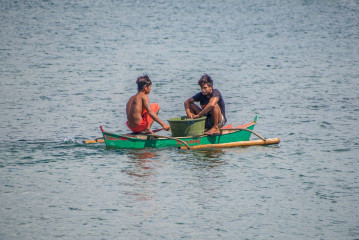 Philippines, Puerto Princessa, Filipino Fisherman