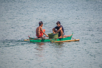 Philippines, Puerto Princessa, Filipino Fisherman