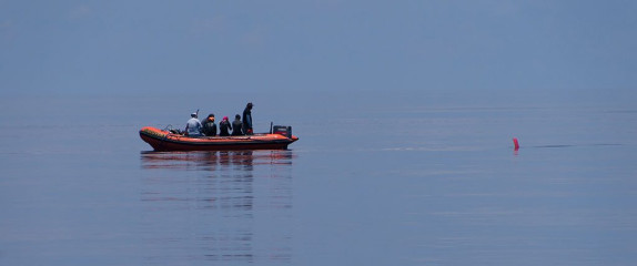 Philippines, dinghi boat, Tubbataha reef