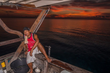 Philippines, "Dschubba" crew, Safari Boat Tubbataha