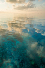 Philippines, sunrise at Tubbataha reef