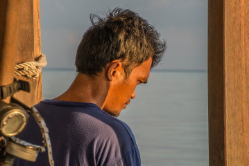 Philippines, "Dschubba" crew, Safari Boat Tubbataha