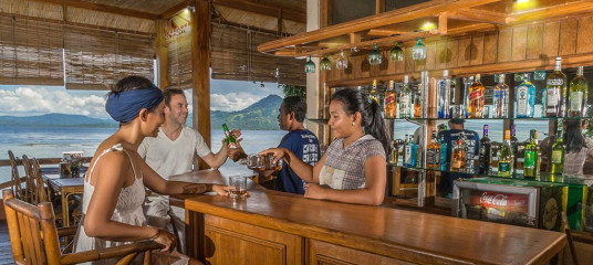 Bar, Seabreeze Resort, Bunaken Island, Manado, Indonesia